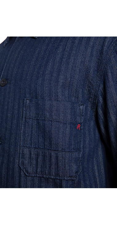9oz リサイクルへリーンボーンジャケット 詳細画像